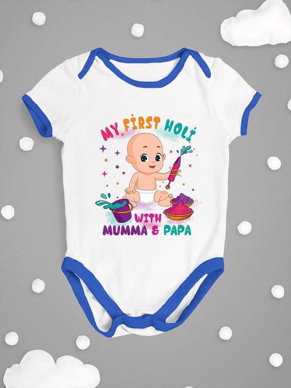 my first Holi t shirt for baby