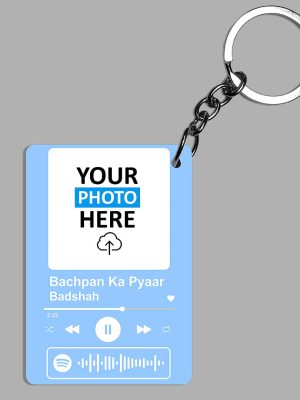 Spotify plaque keychain | Double sided- blue base