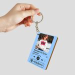 Spotify plaque keychain | Double sided- blue base