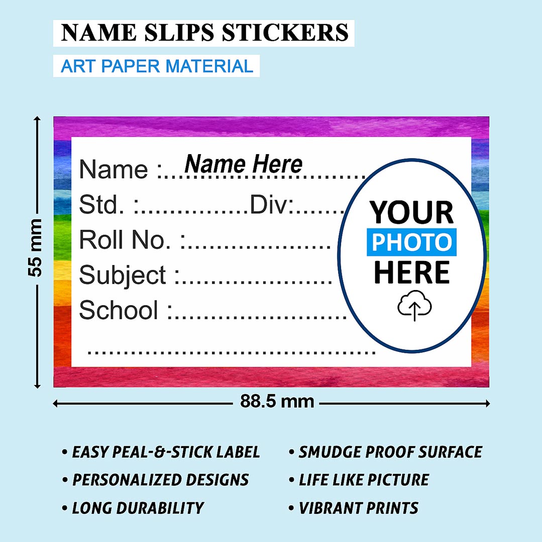Kids Name stickers for books