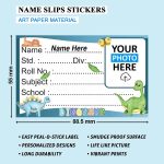 name stickers for notebook