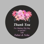 floral stickers for gifting birthday