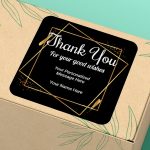 Thank you wedding stickers