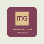 business logo and name sticker