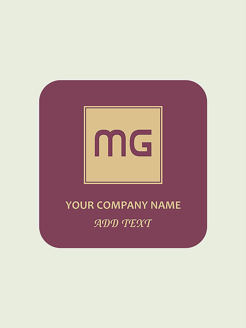 business logo and name sticker