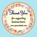 thank you stickers for business