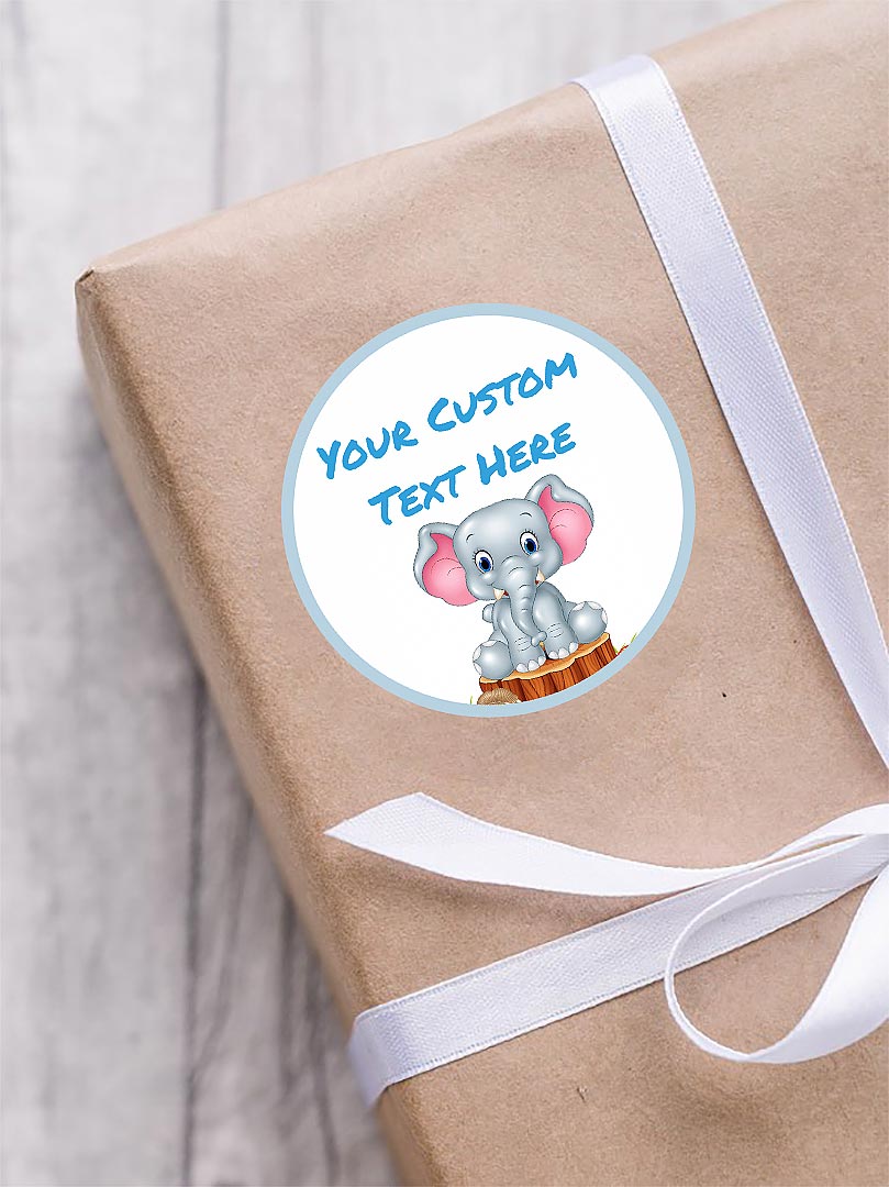 sticker for baby shower invitations