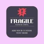 fragile handle with care sticker