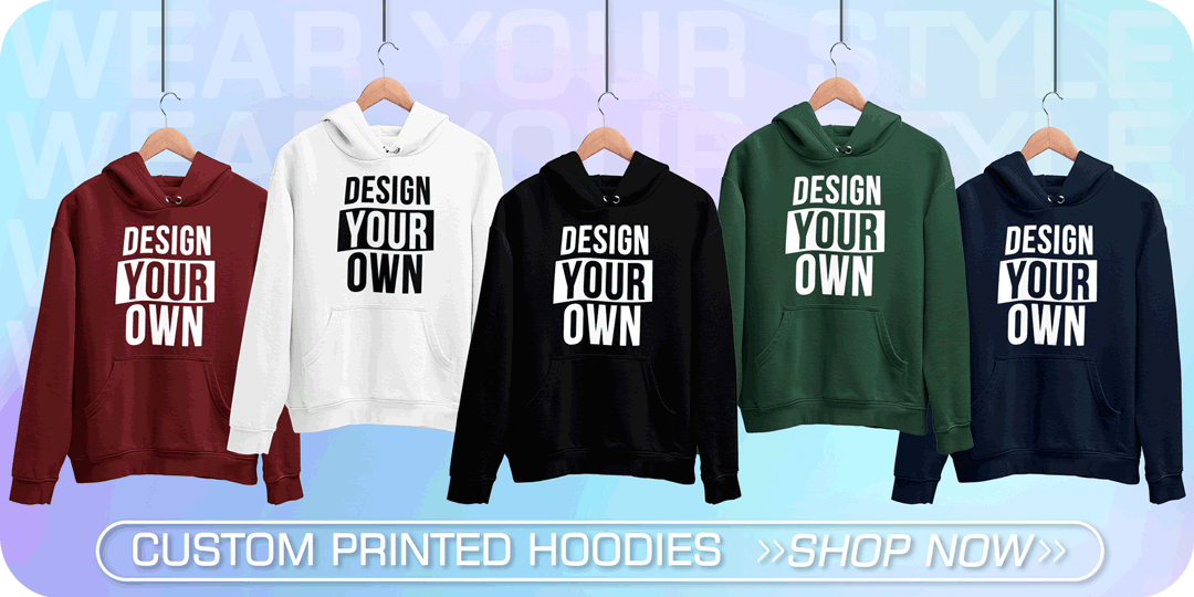 Custom printed hoodies