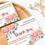 small business thank you card for customer