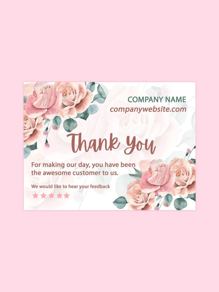 Small business thank you card | #1 Best personalized cards