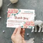 small business thank you card for customer