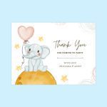 thank you card with message