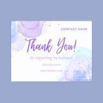 thanks for shopping with us card
