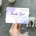 thanks for shopping with us card