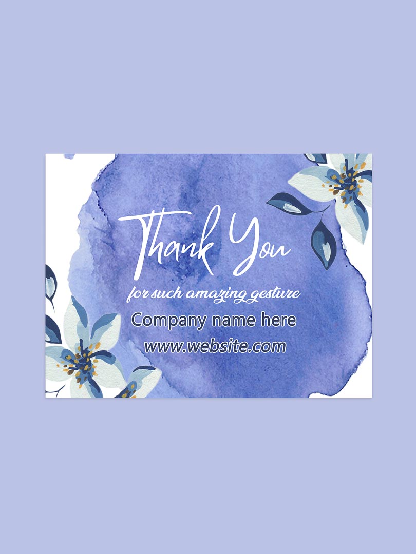 thank you card for small business