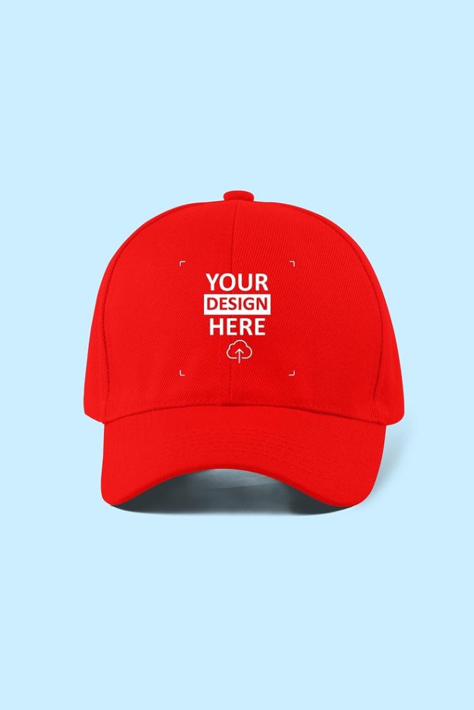 Red color cap designable hats@ 199/- | Best custom caps