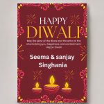 Diwali wishes card